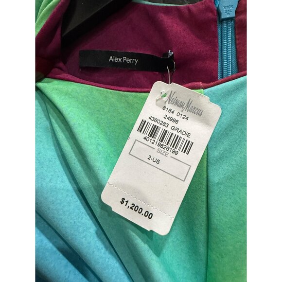 NEW Alex Perry Halton Lycra Crew Twist Ruched Mini Dress - Picture 11 of 11